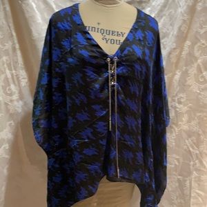 Michael Kors tunic in blue and black